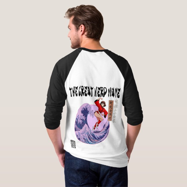 Camiseta A Grande Onda Nerd (Parte Traseira Completa)