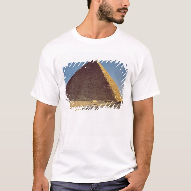 Camiseta A grande pirâmide do reino velho de Khufu (Frente)