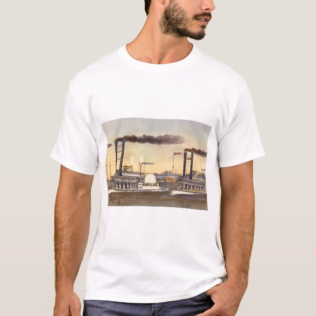 Camiseta A grande raça no Mississippi_Engravings (Frente)