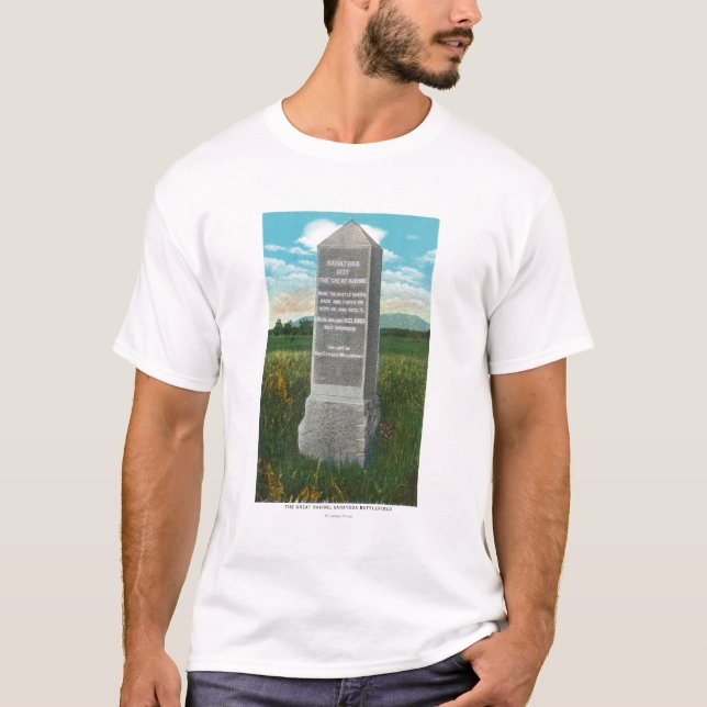 Camiseta A grande ravina do campo de batalha de Saratoga (Frente)