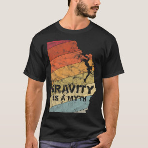 Camiseta A Gravidade É Um Mito Bouldering Escalada Presente