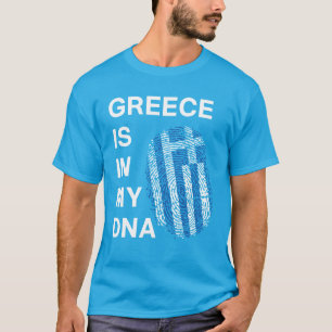 Camiseta A grécia está no meu DNA, com impressões digitais.
