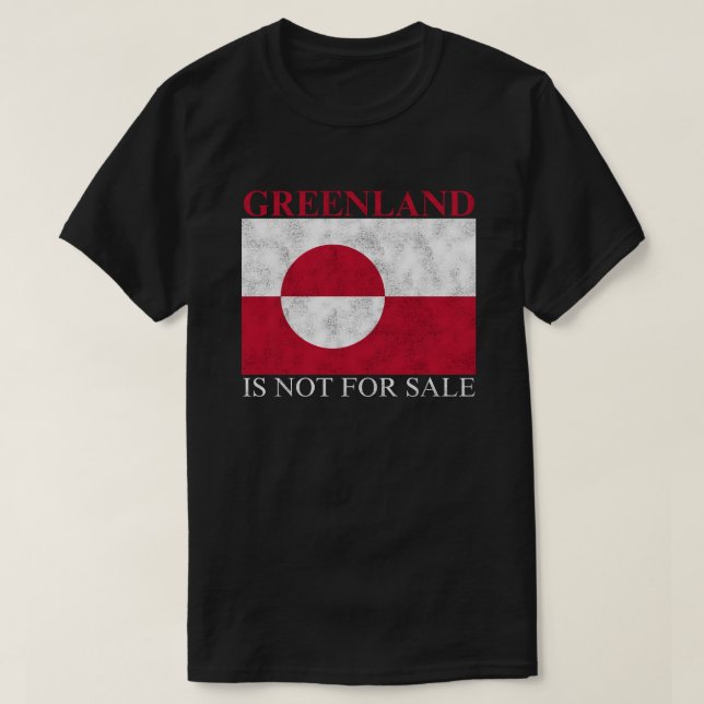Camiseta A Groelândia Não É Para Venda (Frente do Design)