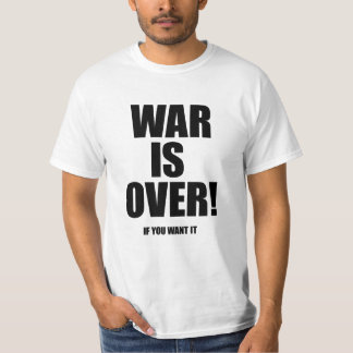 Camiseta A guerra acaba-se