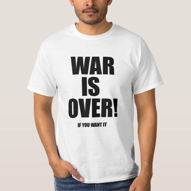Camiseta A guerra acaba-se (Frente)