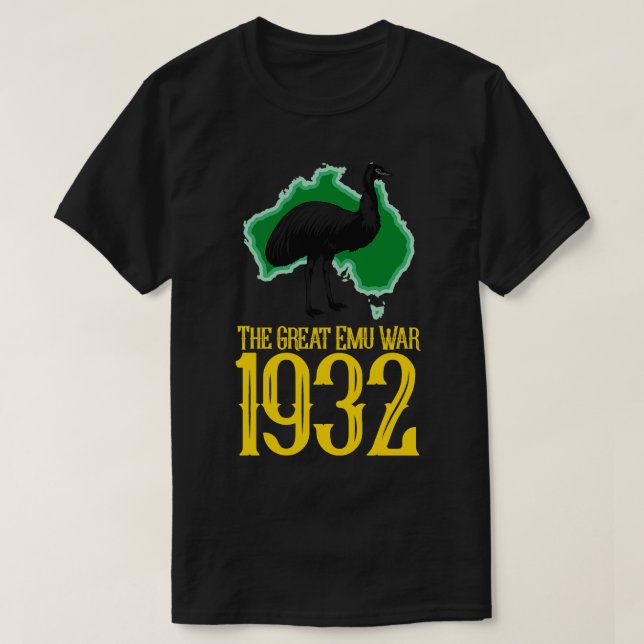 Camiseta A Guerra do Excelente Emu (Frente do Design)