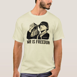 Camiseta A guerra é liberdade