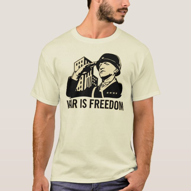 Camiseta A guerra é liberdade (Frente)