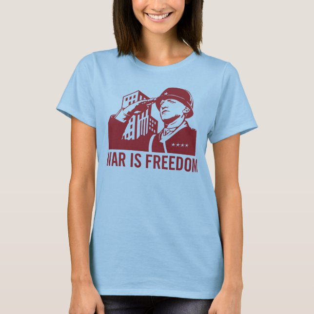 Camiseta A guerra é t-shirt da liberdade (Frente)