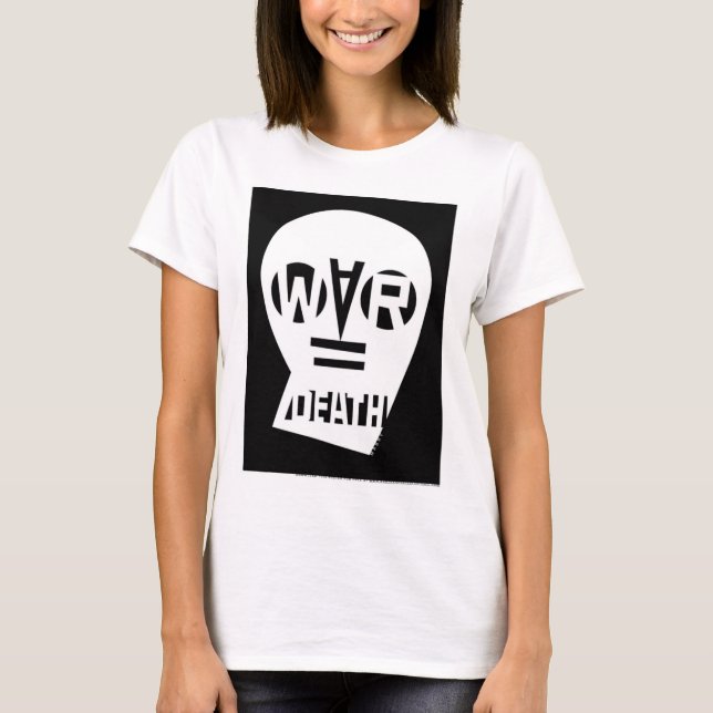 Camiseta A guerra iguala a morte (Frente)