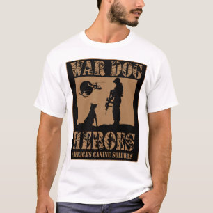 Camiseta A guerra persegue os heróis caninos de América
