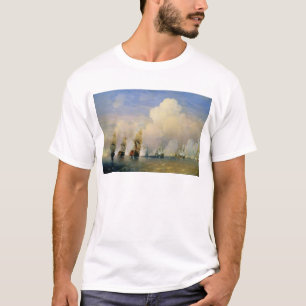 Camiseta A guerra Russo-Sueco do mar perto de Kronstadt em