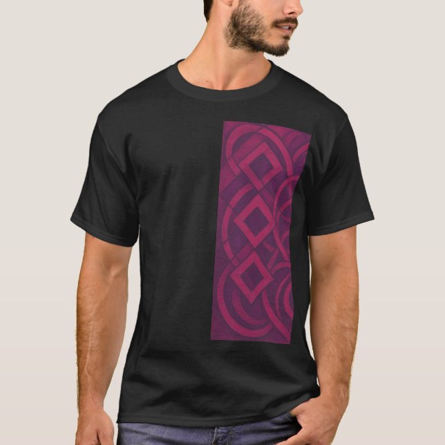 Camiseta A Harmonia das Formas: A Beleza do Fig Geométrico (Frente)