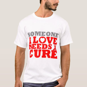 Camiseta A hemofilia alguém amor de I precisa uma cura