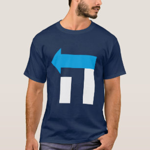 Camiseta A Hillary dos homens no t-shirt hebreu - azul e