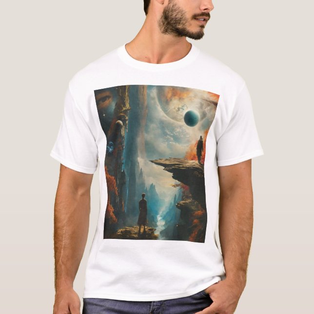 Camiseta A história do Cosmic Explorer (Frente)