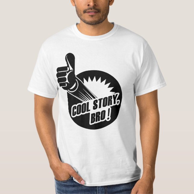 Camiseta A história legal Bro manuseia acima (Frente)
