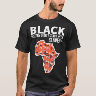 Camiseta A História Negra Começou Com A Escravidão África P