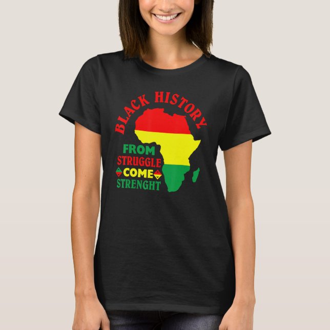 Camiseta A História Negra da Luta vem Fortalecendo o Impuls (Frente)