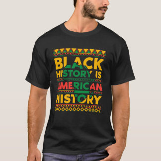 Camiseta A História Negra É a História Americana Direito Hu