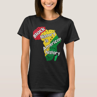 Camiseta A História Negra É História Americana Orgulho da M