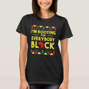 Camiseta A História Negra, Hoodie, estou torcendo por todos
