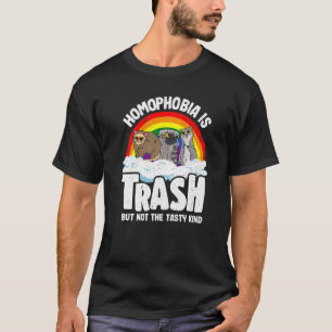 Camiseta A Homofobia É A Orgulho gay Do Lixo Da Raiva