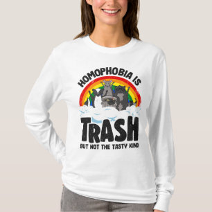 Camiseta A Homofobia É A Orgulho gay Do Lixo Da Raiva