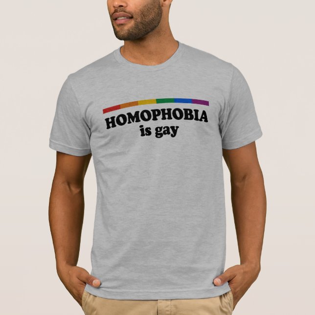 Camiseta A homofobia é alegre (Frente)