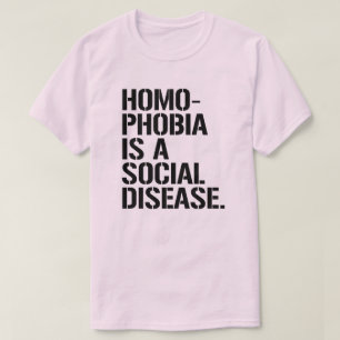 Camiseta A homofobia é uma doença social