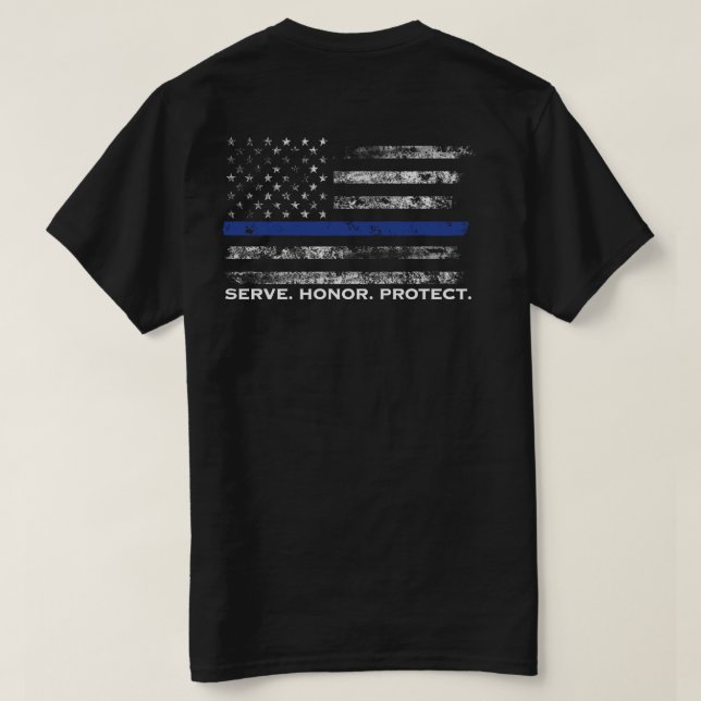 Camiseta A honra do saque protege a bandeira (Verso do Design)