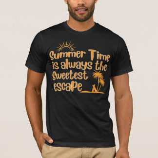 Camiseta A Hora de Verão é sempre a melhor fuga