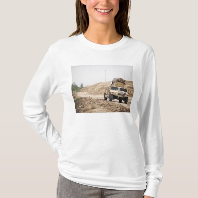 Camiseta A Humvee conduz a segurança (Frente)
