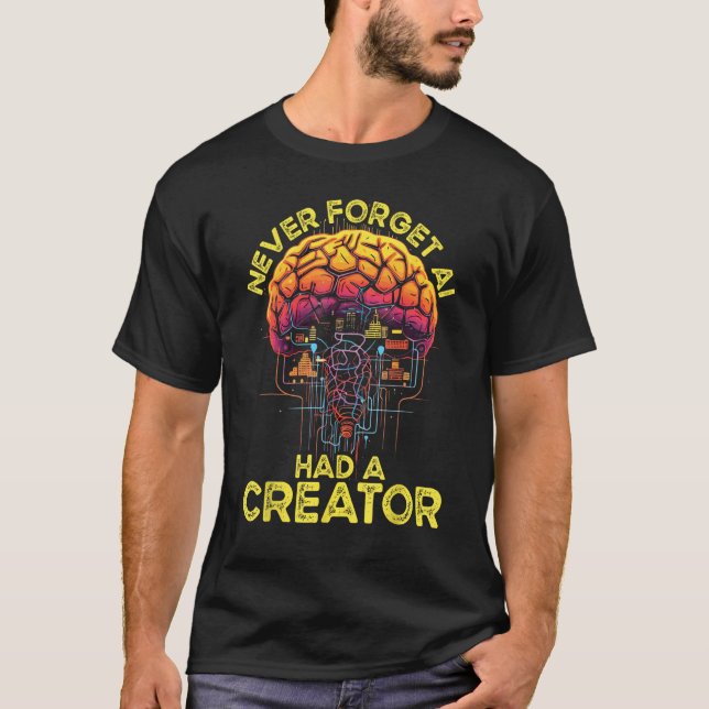 Camiseta A I Inteligência Artificial Robô Robótica Aprendiz (Frente)