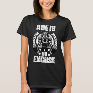 Camiseta A Idade Não É Perdoável Rinocerontes Pesar Citaçõe