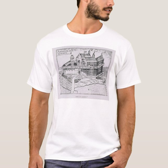 Camiseta A ideia de Champlain de Quebeque (Frente)