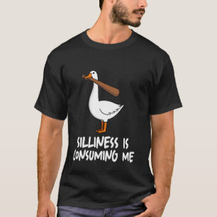 Camiseta A Idiota Está A Consumir-Me Ganso