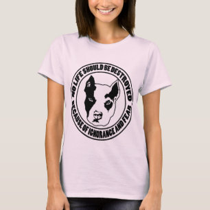 Camiseta A ignorância e o medo destroem a vida