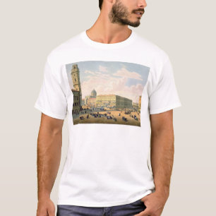 Camiseta A igreja Católica e a rua de Mikhailovskaya
