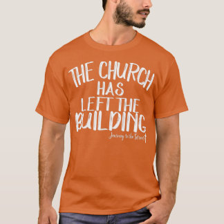 Camiseta A Igreja Deixou A Viagem Do Edifício