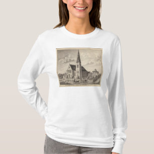 Camiseta A igreja e a residência paroquial de St Peter