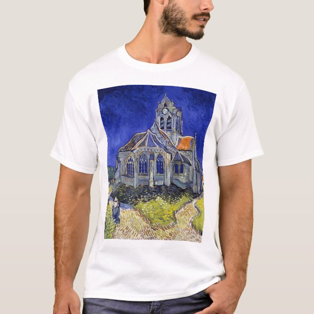 Camiseta A Igreja em Auvers, Van Gogh (Frente)