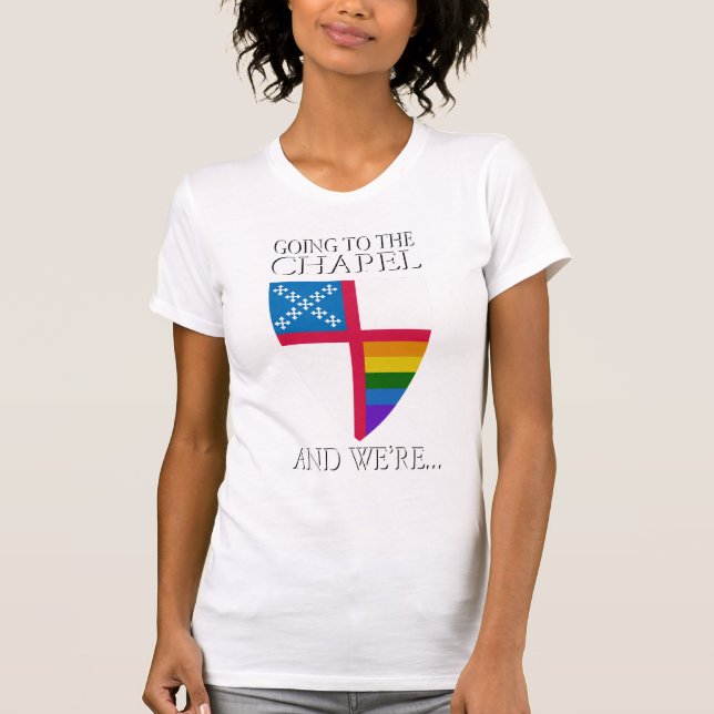 Camiseta A igualdade do casamento vem à capela!! (Frente)