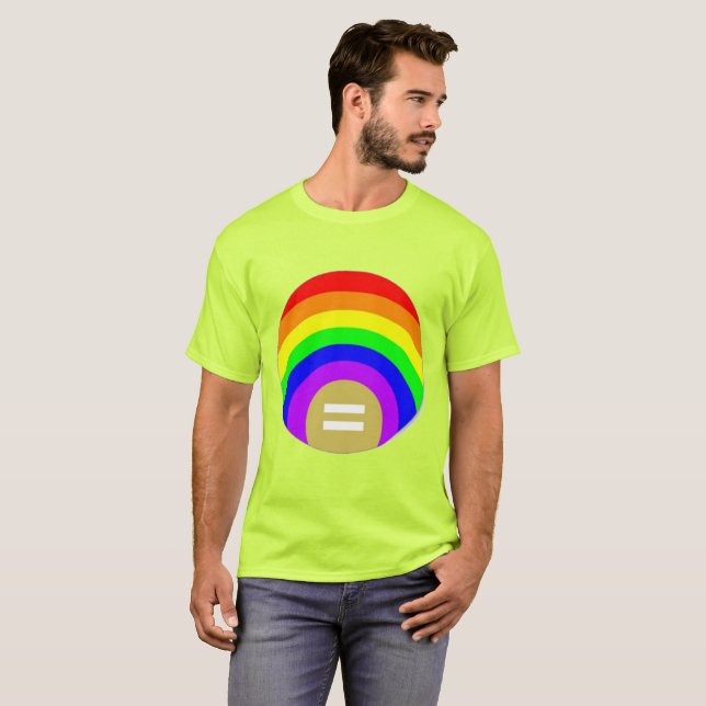Camiseta A IGUALDADE É A DOURADA SOB O T-Shirt A BORDO (Frente Completa)