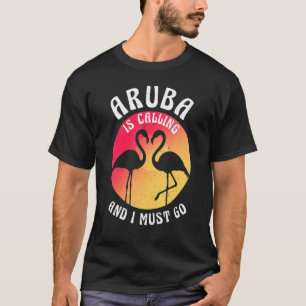 Camiseta A Ilha De Aruba Está Ligando E Eu Preciso Ir Flami