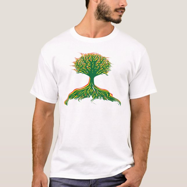Camiseta A ilha grande enraíza o t-shirt das mulheres (Frente)