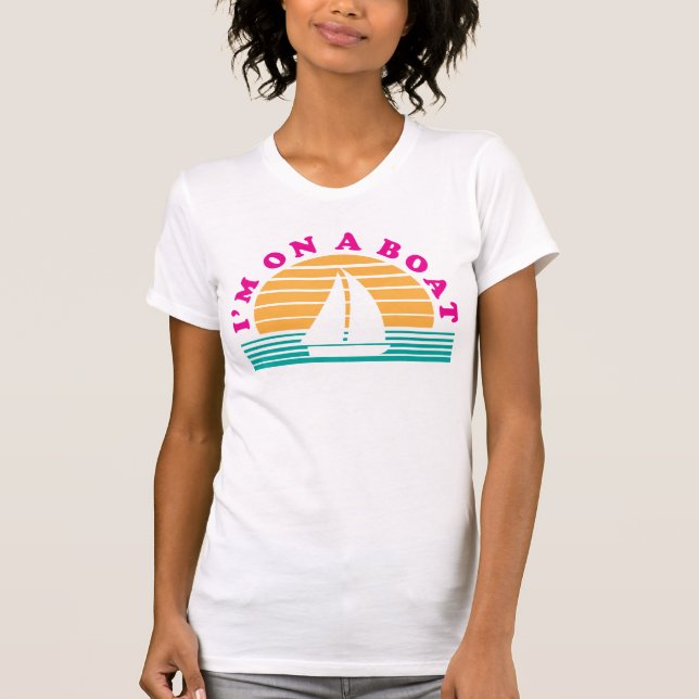 Camiseta A ilha só em um barco (Frente)