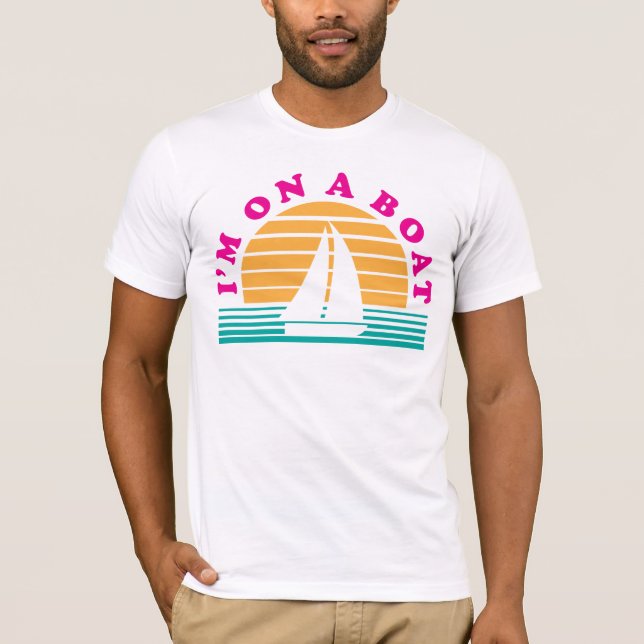 Camiseta A Ilha Solitário De Um Barco (Frente)