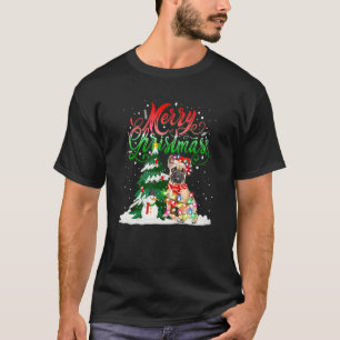 Camiseta A Iluminação de Natal Pajama Correspondendo ao Bul
