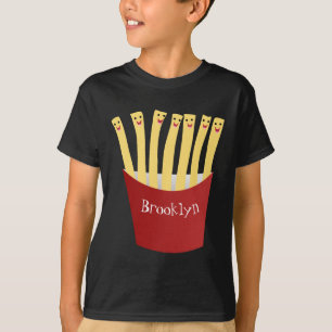 Camiseta A ilustração de desenho animado de comida rápida d